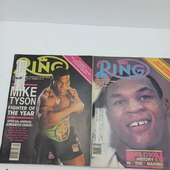 The Ring November 1986 & May 1987 Mike Tyson Cover Issues Rare Lot Of 2 - Picture 1 of 6